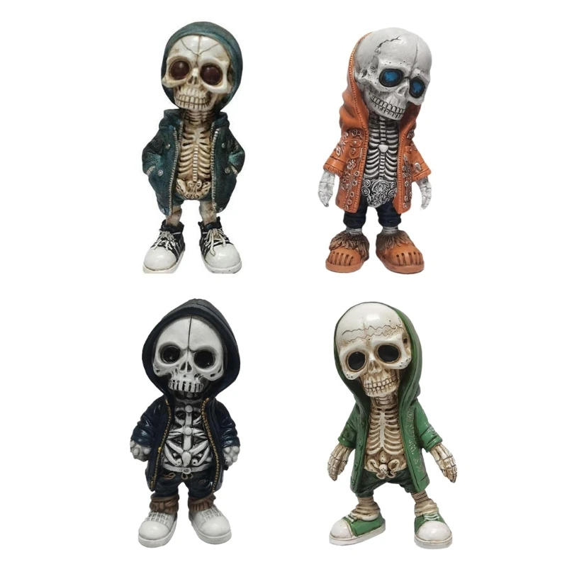 Cool Skeleton Figurines Halloween Skeleton Ornament Skull Figure Resin Statue Haunted House Home Decorations Gift
Cool Skeleton Figurines Halloween Skeleton Ornament Skull Figure Resin Statue Haunted House Home Decorations Gift