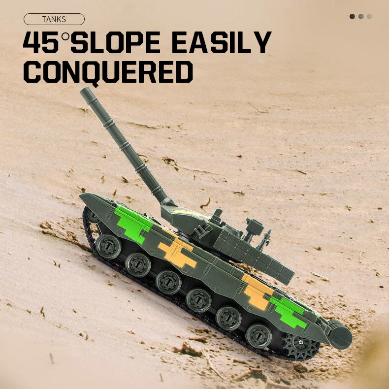 2.4G Remote Control Tank Can Be Used Against Crawler-Type Battle Large Tank Rechargeable Boy Military 7-Pass Toy Play for Fun
2.4G Remote Control Tank Can Be Used Against Crawler-Type Battle Large Tank Rechargeable Boy Military 7-Pass Toy Play for Fun