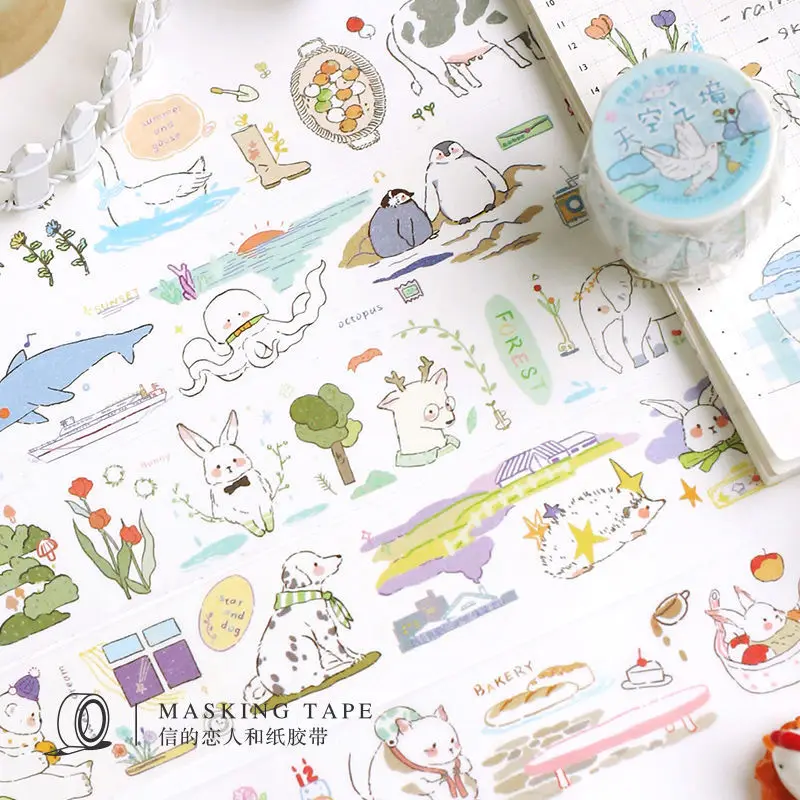 Children's Japanese and paper glue handmade sweet dreamland cute line drawing animal ins hand account material
Children's Japanese and paper glue handmade sweet dreamland cute line drawing animal ins hand account material