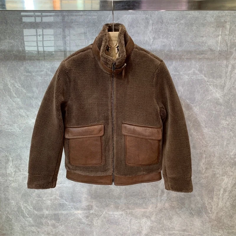 New Winter Parkas Mens Stand Collar Lamb Wool Coat Male Padded Motorcycle Jacket Streetwear Zipper Thick Warm Cargo Outerwear
New Winter Parkas Mens Stand Collar Lamb Wool Coat Male Padded Motorcycle Jacket Streetwear Zipper Thick Warm Cargo Outerwear