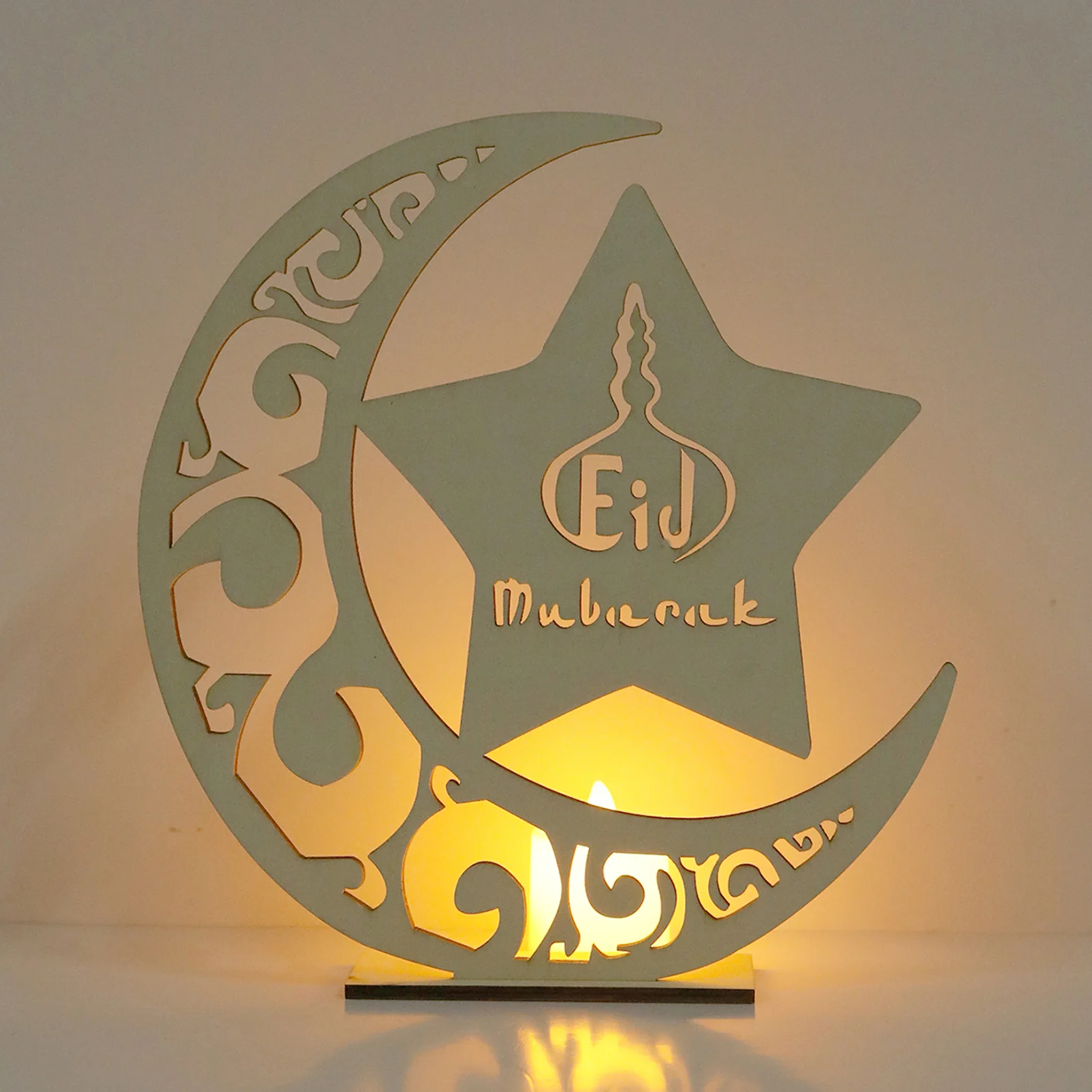 Wood Ramadan Eid Mubarak Decorations For Home LED Table Stand Ornament Moon Decorative Light Islam Muslim Event Party Supplies
Wood Ramadan Eid Mubarak Decorations For Home LED Table Stand Ornament Moon Decorative Light Islam Muslim Event Party Supplies