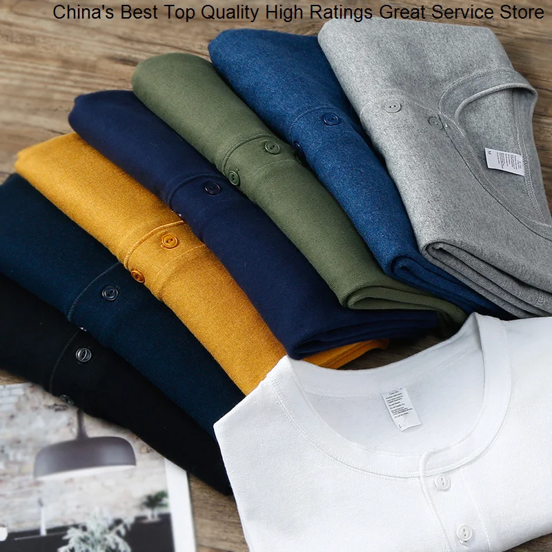 Vintage Henry Collar T Amekaji Shirt Men 250G Heavy Cotton Green Long Sleeve Tshirt Spring Autumn Basic Casual Bottoming Tops
Vintage Henry Collar T Amekaji Shirt Men 250G Heavy Cotton Green Long Sleeve Tshirt Spring Autumn Basic Casual Bottoming Tops