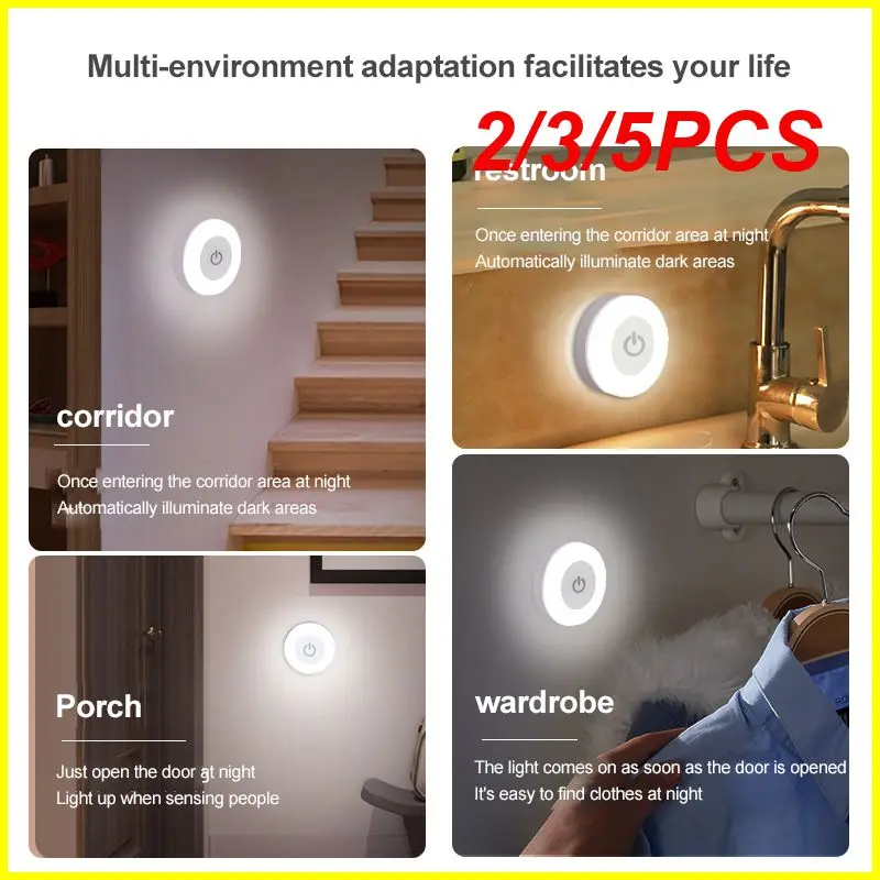 2/3/5PCS Kitchen Bedroom Closet Light 0.6w Bedroom Lamp Round Wall Lights Usb Rechargeable 3 Modes Room Decor
2/3/5PCS Kitchen Bedroom Closet Light 0.6w Bedroom Lamp Round Wall Lights Usb Rechargeable 3 Modes Room Decor