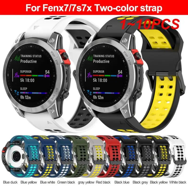 Ремешок спортивный для Garmin Fenix 6X 6 6S 7X 7 EPIX 5 plus, Воздухопроницаемый быстросъемный браслет для смарт-часов, 1 ~ 10 шт., 22 мм
Ремешок спортивный для Garmin Fenix 6X 6 6S 7X 7 EPIX 5 plus, Воздухопроницаемый быстросъемный браслет для смарт-часов, 1 ~ 10 шт., 22 мм