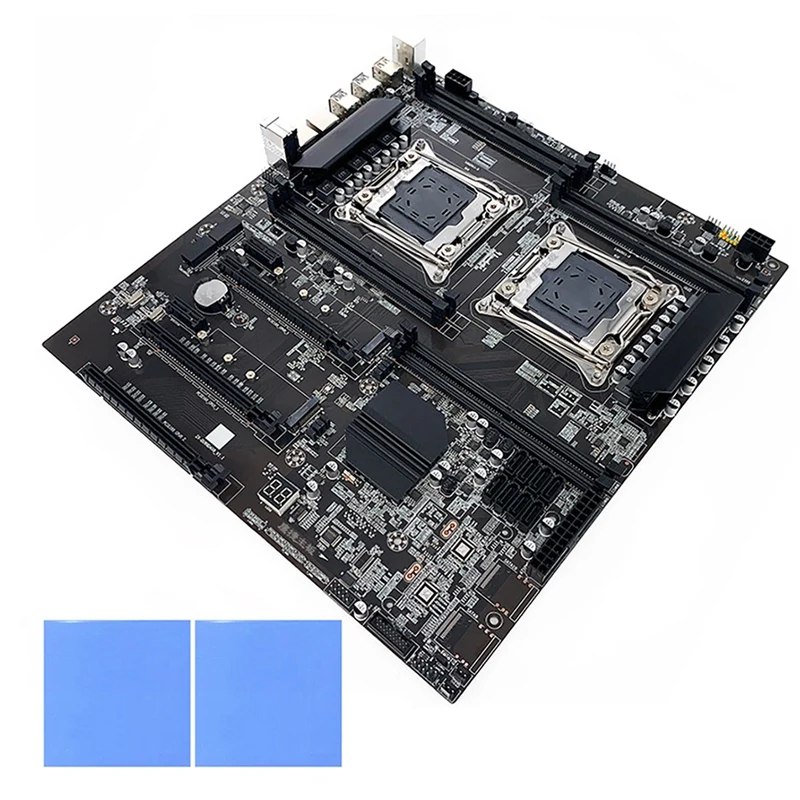 X99 Dual-Socket Mining Motherboard With 2X Thermal Pads LGA2011-3 Dual CPU DDR4 RAM Slots 8XSATA2.0 Desktop Motherboard
X99 Dual-Socket Mining Motherboard With 2X Thermal Pads LGA2011-3 Dual CPU DDR4 RAM Slots 8XSATA2.0 Desktop Motherboard