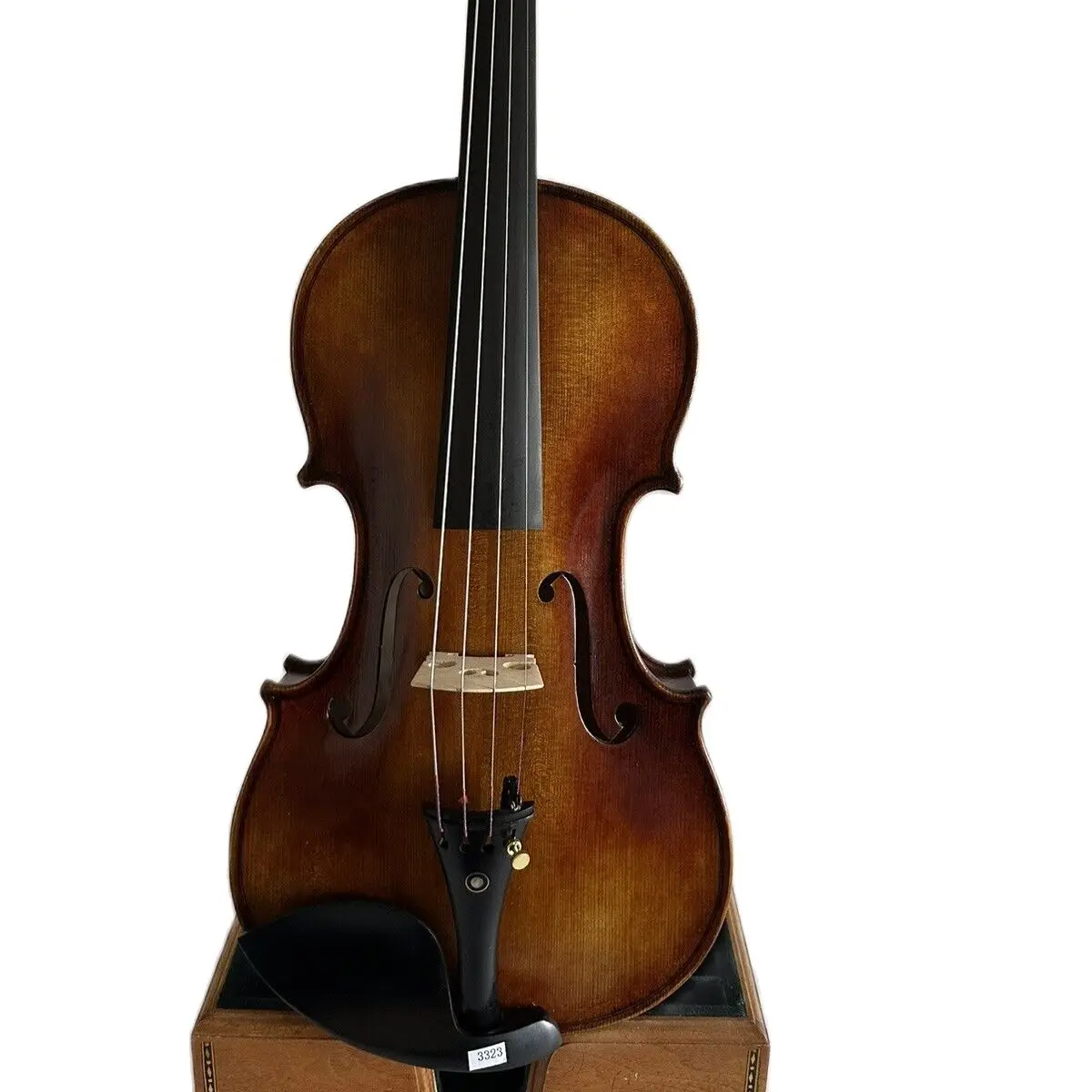 4/4 скрипка твердая искусственная кожа старый ель ручная резная статуя K3323 
4/4 скрипка твердая искусственная кожа старый ель ручная резная статуя K3323