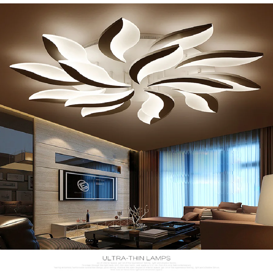 

Акриловая люстра в скандинавском стиле, современный светодиодный потолочный светильник, комнатное освещение для кухни, гостиной, кабинета,...