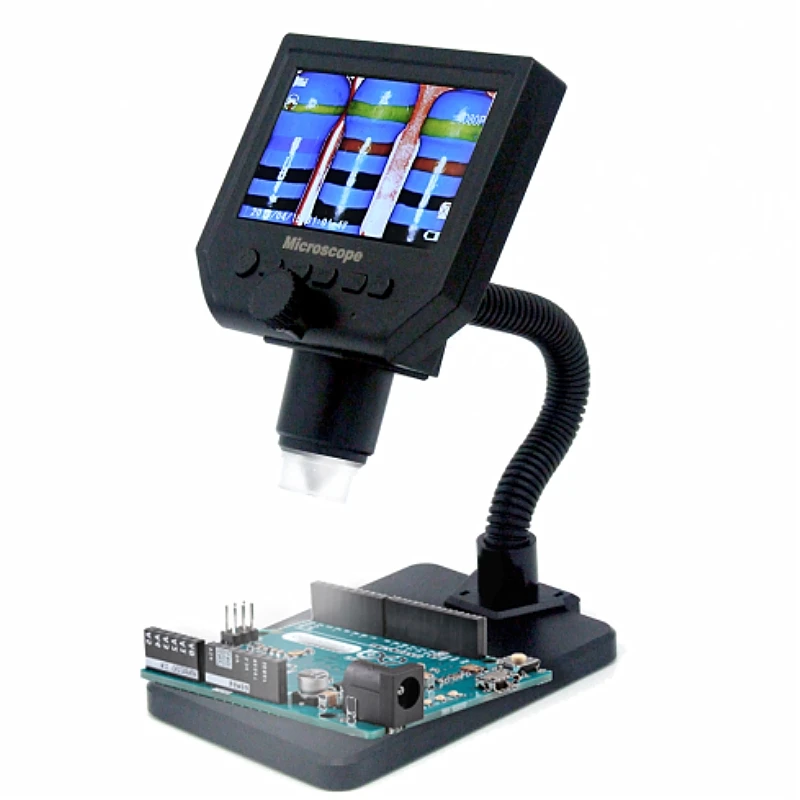 

G600 600X 3.6MP 8LED Portable LCD Digital Microscope 4.3" Electronic HD Video Microscopes Endoscope Magnifier Camera Drop ship