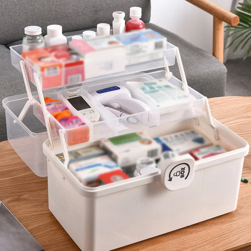 MultiFunctional Large Capacity Pill Case Plastic First Aid Kit Container Family Emergency Medicine Storage Organizer With Handle
MultiFunctional Large Capacity Pill Case Plastic First Aid Kit Container Family Emergency Medicine Storage Organizer With Handle