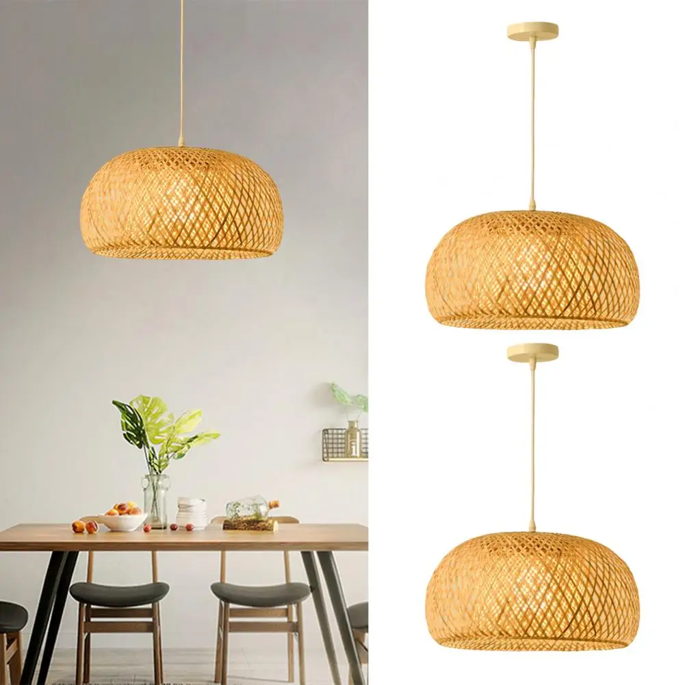 Ceiling Light 1 Set Durable High Brightness Smooth Edge Hanging Rattan Woven Pendant Lamp Fixture for Home
Ceiling Light 1 Set Durable High Brightness Smooth Edge Hanging Rattan Woven Pendant Lamp Fixture for Home