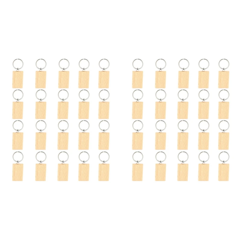 HOT SALE 40Pcs Blank Wooden Key Chain DIY Wood Keychains Key Tags Gifts Yellow Rectangle
HOT SALE 40Pcs Blank Wooden Key Chain DIY Wood Keychains Key Tags Gifts Yellow Rectangle