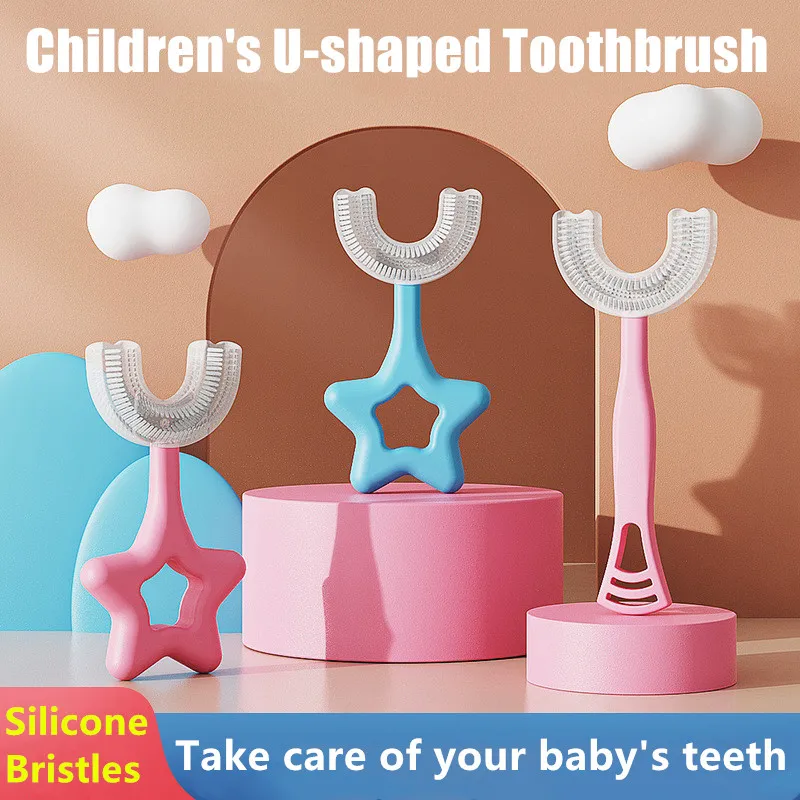 U-shaped Children's Toothbrush Baby Silicone Teeth Tooth Brush Kids Dental Oral Care Cleaning Tool Baby Items 2-12Y Toothbrush
U-shaped Children's Toothbrush Baby Silicone Teeth Tooth Brush Kids Dental Oral Care Cleaning Tool Baby Items 2-12Y Toothbrush