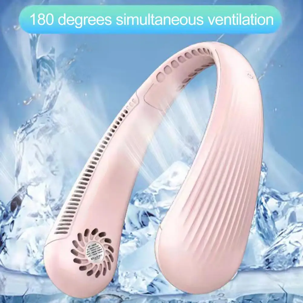 Bladeless Neck Fan 8 Hours 3 Speeds Adjustable Angle Hands Free Quiet 360 Degree Cooling Headphone Design USB Rechargeable Neck 
Bladeless Neck Fan 8 Hours 3 Speeds Adjustable Angle Hands Free Quiet 360 Degree Cooling Headphone Design USB Rechargeable Neck