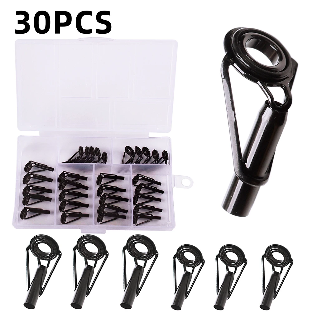 Durable Fish Rod Line Ring Brand New 30pcs/80pcs Black About 53g/101g Ceramic Fishing Rod For Fishing Rod Line Ring
Durable Fish Rod Line Ring Brand New 30pcs/80pcs Black About 53g/101g Ceramic Fishing Rod For Fishing Rod Line Ring