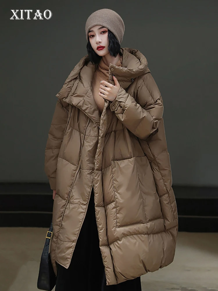 XITAO, повседневные свободные пуховые пальто, однотонные, модные, женские, простые, полувысокий воротник, с капюшоном, сохраняющие тепло, пухов...
XITAO, повседневные свободные пуховые пальто, однотонные, модные, женские, простые, полувысокий воротник, с капюшоном, сохраняющие тепло, пухов...