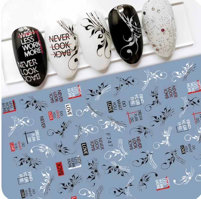 Nail Art Stickers Dark Black Rose Butterfly Nail Decals Self-Adhesive 3D Waterproof Nail Art Decorations Press On Nails Manicure 
Nail Art Stickers Dark Black Rose Butterfly Nail Decals Self-Adhesive 3D Waterproof Nail Art Decorations Press On Nails Manicure