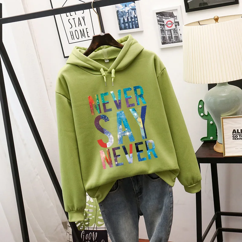 ZELi Soft Warm Women Sweatshirts 2022 New Fleece Letter Print Ladies Harajuku Pullovers Hoodies Pocket Hooded Tops for Teens
ZELi Soft Warm Women Sweatshirts 2022 New Fleece Letter Print Ladies Harajuku Pullovers Hoodies Pocket Hooded Tops for Teens