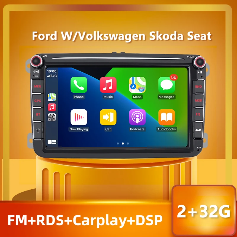 Автомагнитола PEERCE 2 din для passatb6 Carplay Android 10 GPS FM/AM RDS DSP мультимедийный плеер для VW/Volkswagen/Golf/Skoda/Seat 
Автомагнитола PEERCE 2 din для passatb6 Carplay Android 10 GPS FM/AM RDS DSP мультимедийный плеер для VW/Volkswagen/Golf/Skoda/Seat