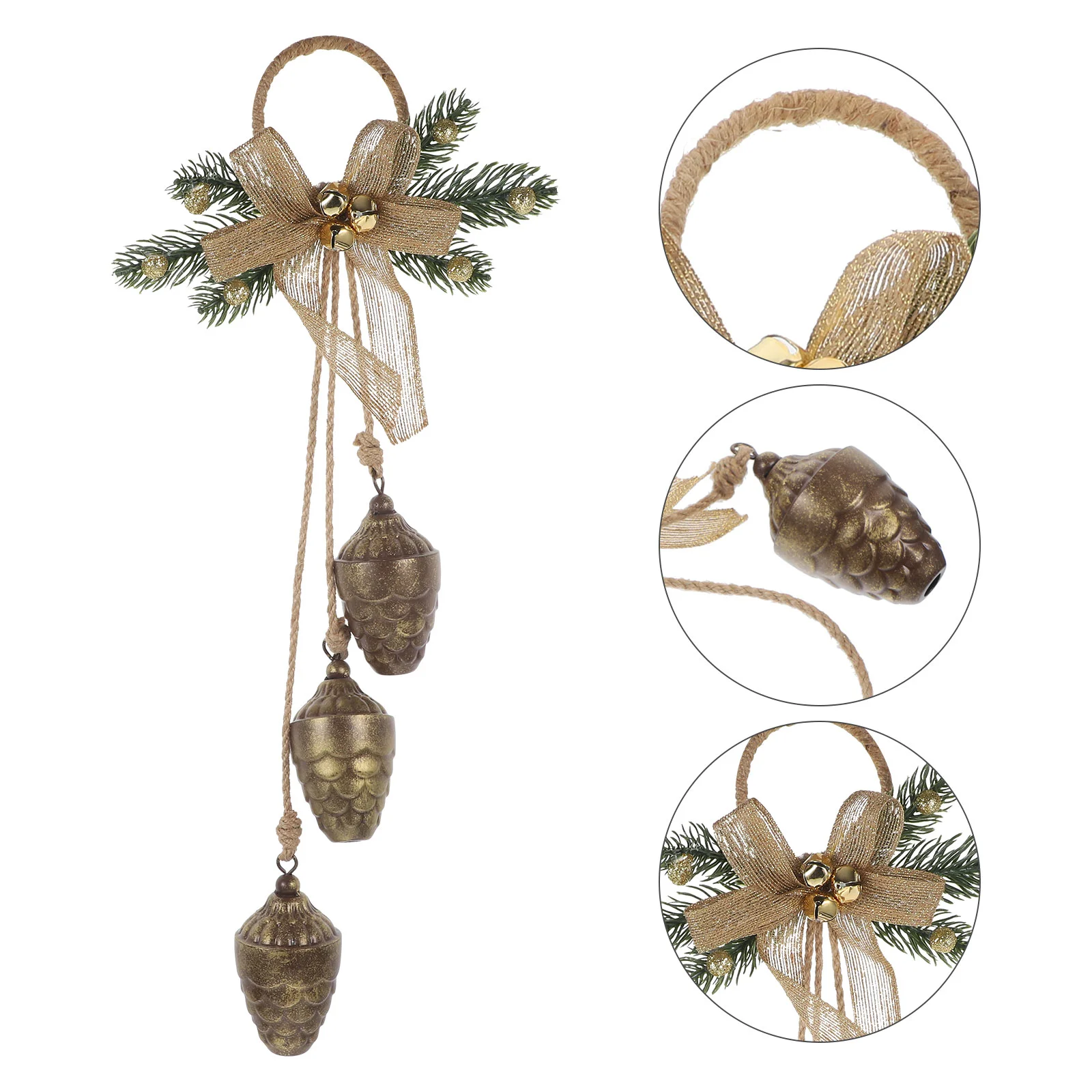 Christmas Door Hanger Doorknob Pinecone Hanging Ornament Pine Needle Bow Xmas Tree Bells Pendants Holiday Decorations
Christmas Door Hanger Doorknob Pinecone Hanging Ornament Pine Needle Bow Xmas Tree Bells Pendants Holiday Decorations