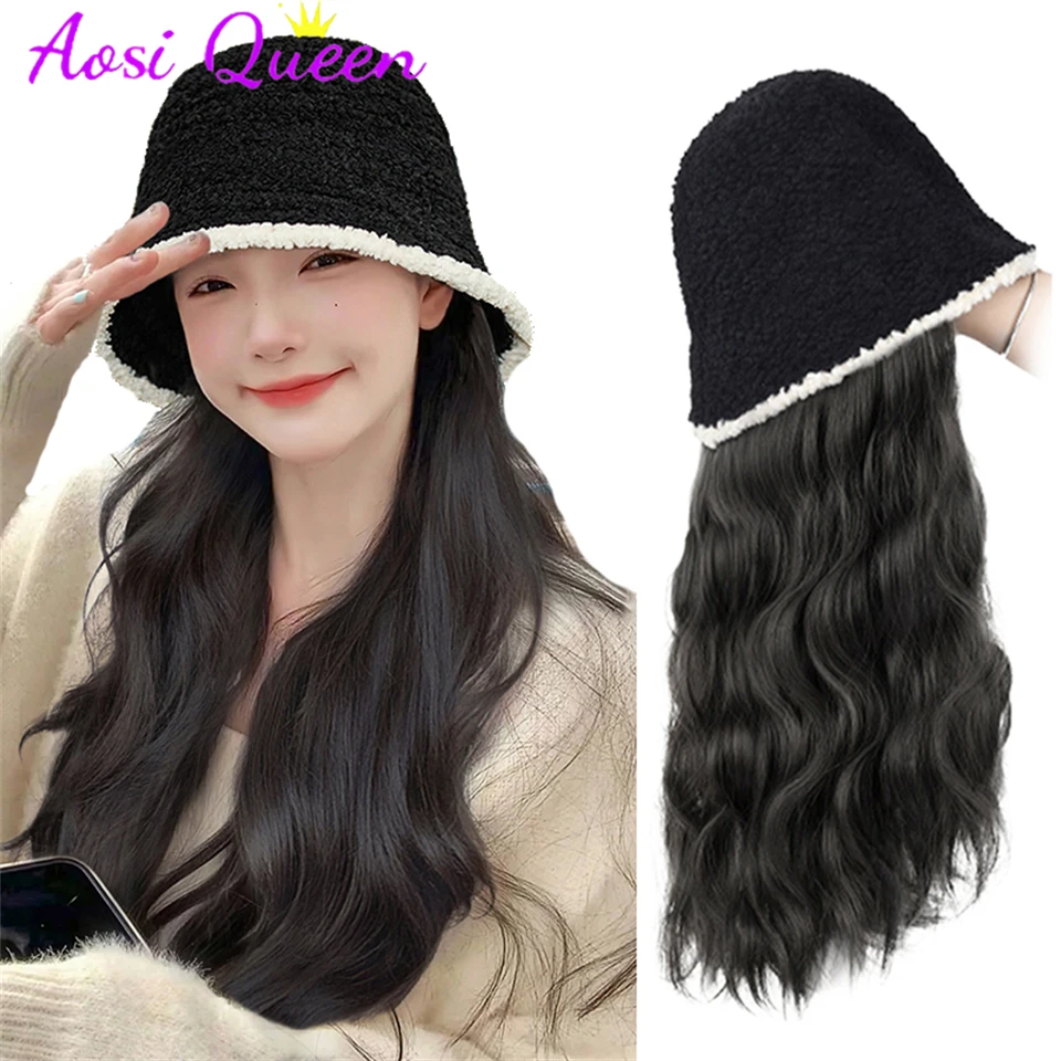 AS Synthetic Xiaoxiangfeng Fisherman Hat Wig Black Women's Gradual Curly Hair Wig Organic Fiber Hair Hat Wig
AS Synthetic Xiaoxiangfeng Fisherman Hat Wig Black Women's Gradual Curly Hair Wig Organic Fiber Hair Hat Wig