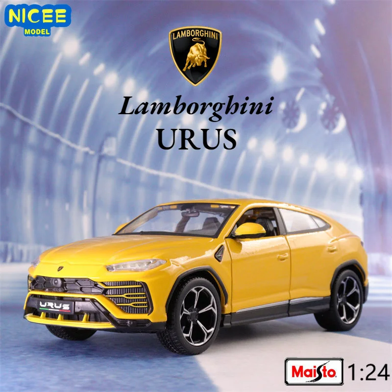 

Модель автомобиля Maisto 1:24 Lamborghini Urus SUV из литая под давлением, модель автомобиля из металлического сплава, детские игрушки, коллекционные подарки B484