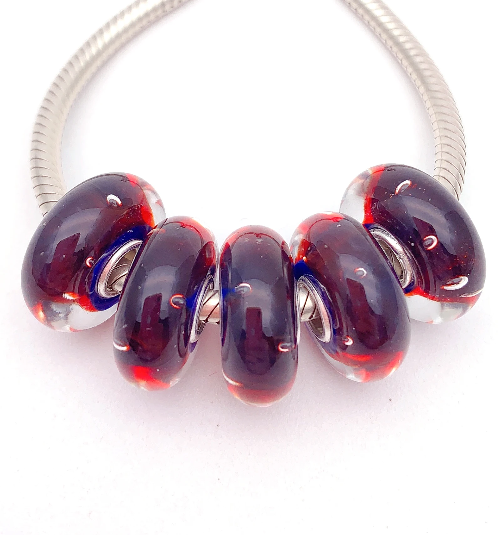 XHYG176 5X 100% Authenticity S925 Sterling Silver Beads Murano GlassBeads Fit European Charms Bracelet Diy Jewelry Lampwork
XHYG176 5X 100% Authenticity S925 Sterling Silver Beads Murano GlassBeads Fit European Charms Bracelet Diy Jewelry Lampwork