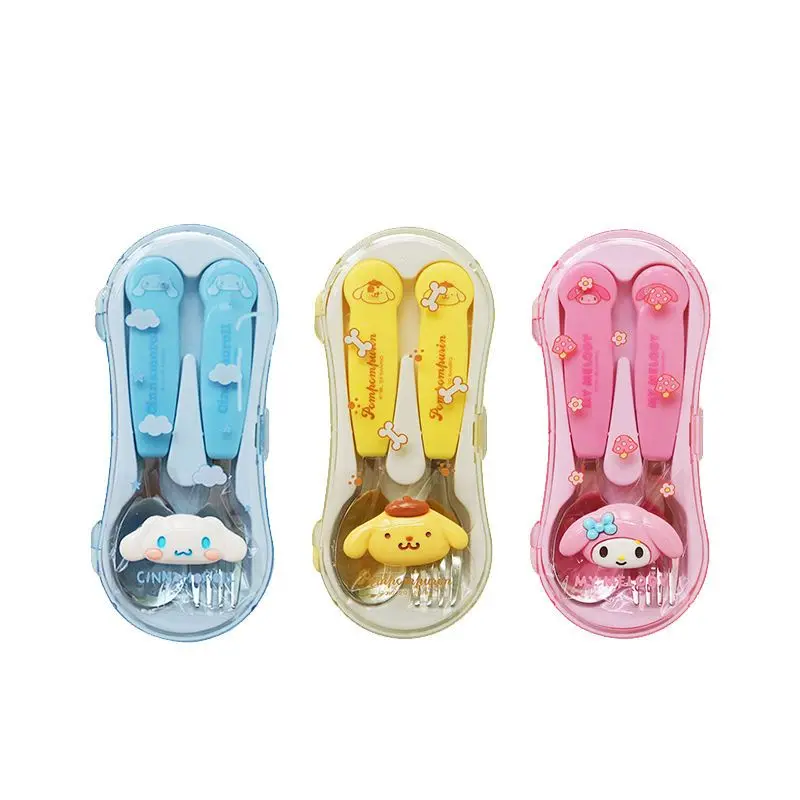 Мультяшный милый кавайный Sanrioed Cinnamoroll My Melody портативный бытовой Детский набор столовой ложки
Мультяшный милый кавайный Sanrioed Cinnamoroll My Melody портативный бытовой Детский набор столовой ложки