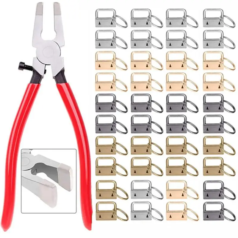 

25 мм набор брелоков для ключей с плоскогубцами для брелоков для ключей инструменты и зажимы для ремней сумка для чемодана ленточный брелок ...