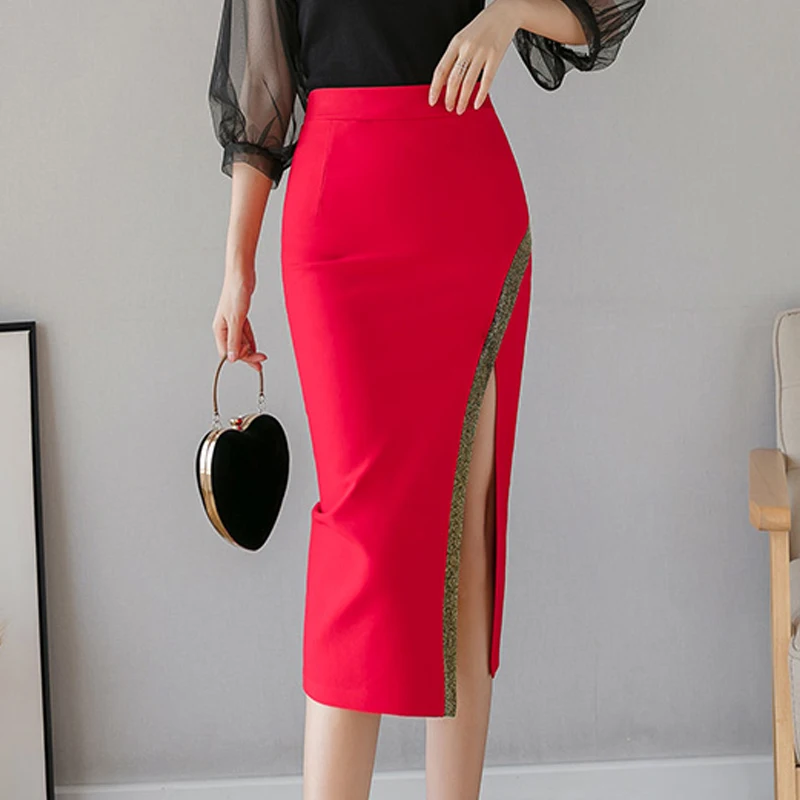 Fashion Sequin Patchwork Slim High Waist Pencil Skirt Sexy Office Black Skirt Women's Clothing Jupe Femme 2021 Women's Skirts
Fashion Sequin Patchwork Slim High Waist Pencil Skirt Sexy Office Black Skirt Women's Clothing Jupe Femme 2021 Women's Skirts