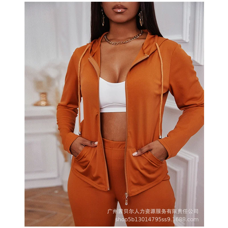 Mandylandy Women Tracksuit Lady Fashion Sport Zipper Hooded Coat Top + High Waist Skinny Pants Two Piece Set Outfits Workout
Mandylandy Women Tracksuit Lady Fashion Sport Zipper Hooded Coat Top + High Waist Skinny Pants Two Piece Set Outfits Workout