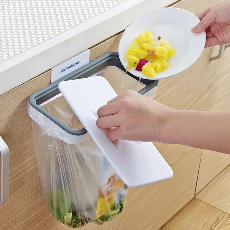 

Портативный пластиковый подвесной мешок для мусора, кухонная стойка, крючок для мешков, подставка для сухой полки, кухонный Органайзер