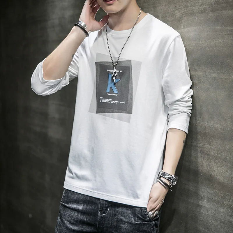 Long sleeved t-shirt men's fashion autumn clothes pure cotton gray round neck autumn clothes autumn top with autumn and winter
Long sleeved t-shirt men's fashion autumn clothes pure cotton gray round neck autumn clothes autumn top with autumn and winter