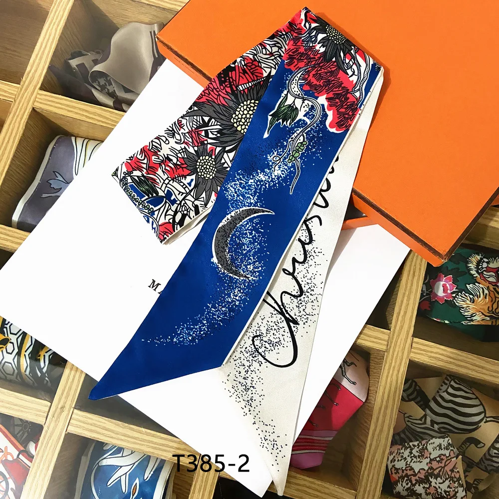 Silk Scarf For Women Sunflower Moon Bohemian Cashews Printed Handle Bag Ribbons Fashion Head Scarf Small Long Skinny Scarves
Silk Scarf For Women Sunflower Moon Bohemian Cashews Printed Handle Bag Ribbons Fashion Head Scarf Small Long Skinny Scarves