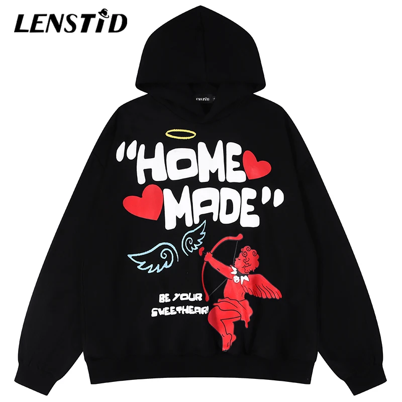 LENSTID Autumn Men Oversize Pullover Hoodie Hip Hop Angel Letter Print Streetwear Harajuku Casual Cotton Hooded Sweatshirt Black
LENSTID Autumn Men Oversize Pullover Hoodie Hip Hop Angel Letter Print Streetwear Harajuku Casual Cotton Hooded Sweatshirt Black