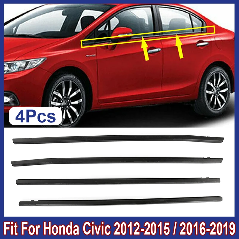 4Pcs/Set Car Windows Glasses Seals Decoration Weatherstrip Rubber Trim Sealing Strips For Honda Civic 2012-2019 Car Accessories
4Pcs/Set Car Windows Glasses Seals Decoration Weatherstrip Rubber Trim Sealing Strips For Honda Civic 2012-2019 Car Accessories