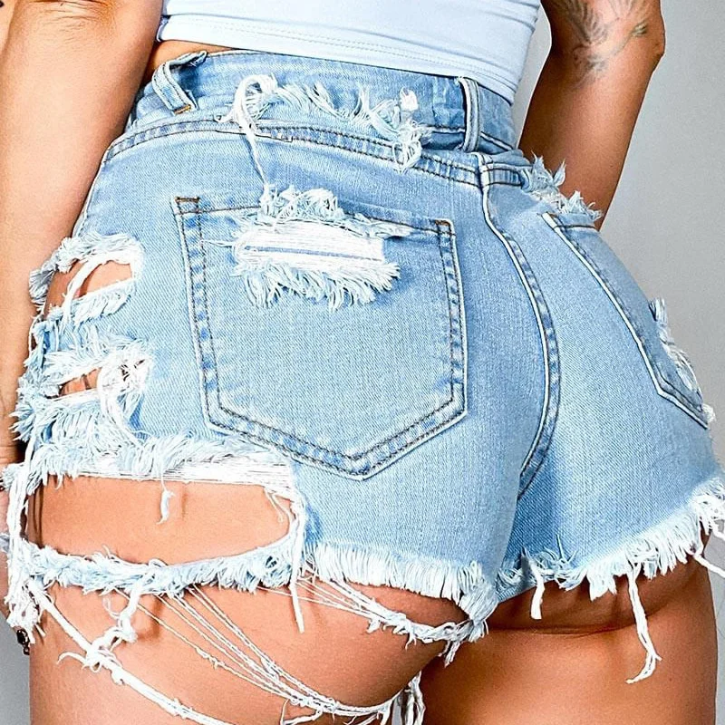 2023 Women's New Irregular Torn Raw Edges and Holes Denim Shorts Hot Pants
2023 Women's New Irregular Torn Raw Edges and Holes Denim Shorts Hot Pants