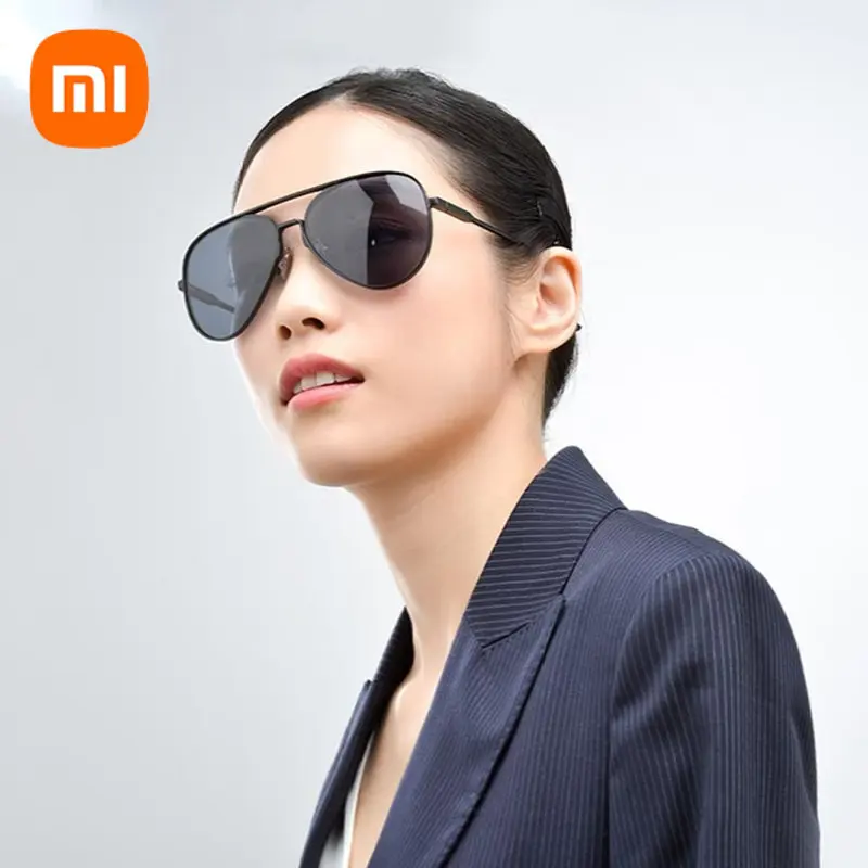 

Origianl Xiaomi Mijia Aviator Pilot Traveler Sunglasses Polarized Lens Sunglasses Mi Life for Man and Woman Mi Life Sunglass
