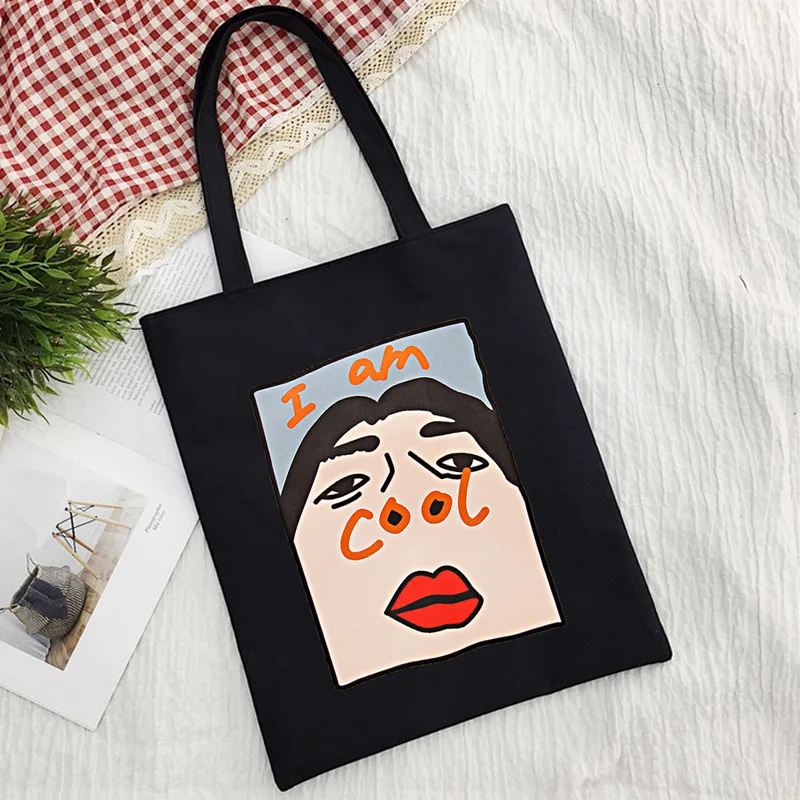 I Am Cool Alphabet College Cartoon Casual Women Large Capacity Kawaii Cute Harajuku Korea Ulzzang Punk New Canvas Shoulder Bags
I Am Cool Alphabet College Cartoon Casual Women Large Capacity Kawaii Cute Harajuku Korea Ulzzang Punk New Canvas Shoulder Bags