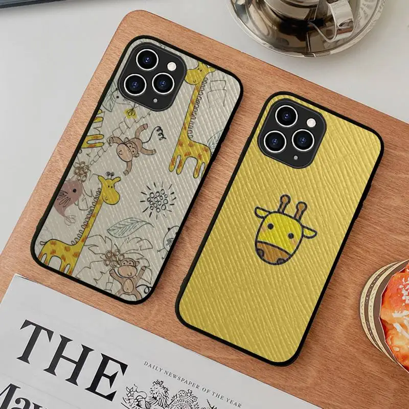 Cute Cartoon Animal Giraffe Phone Case Hard Leather Case for iPhone 11 12 13 Mini Pro Max 8 7 Plus SE 2020 X XR XS Coque
Cute Cartoon Animal Giraffe Phone Case Hard Leather Case for iPhone 11 12 13 Mini Pro Max 8 7 Plus SE 2020 X XR XS Coque