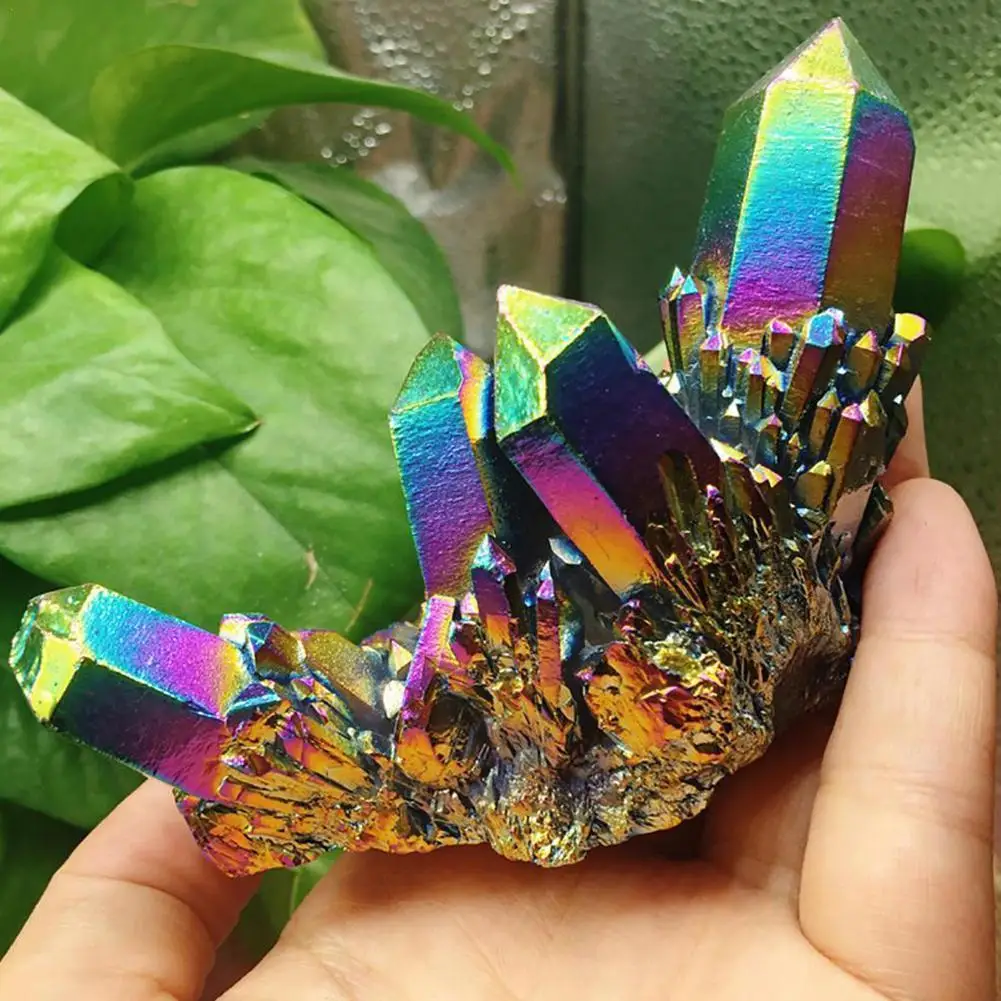 Natural Quartz Amethyst Cluster Crystal Stone Healing Colorful Cluster Mineral Specimen Ornaments Electroplated Home Crysta K2G8
Natural Quartz Amethyst Cluster Crystal Stone Healing Colorful Cluster Mineral Specimen Ornaments Electroplated Home Crysta K2G8