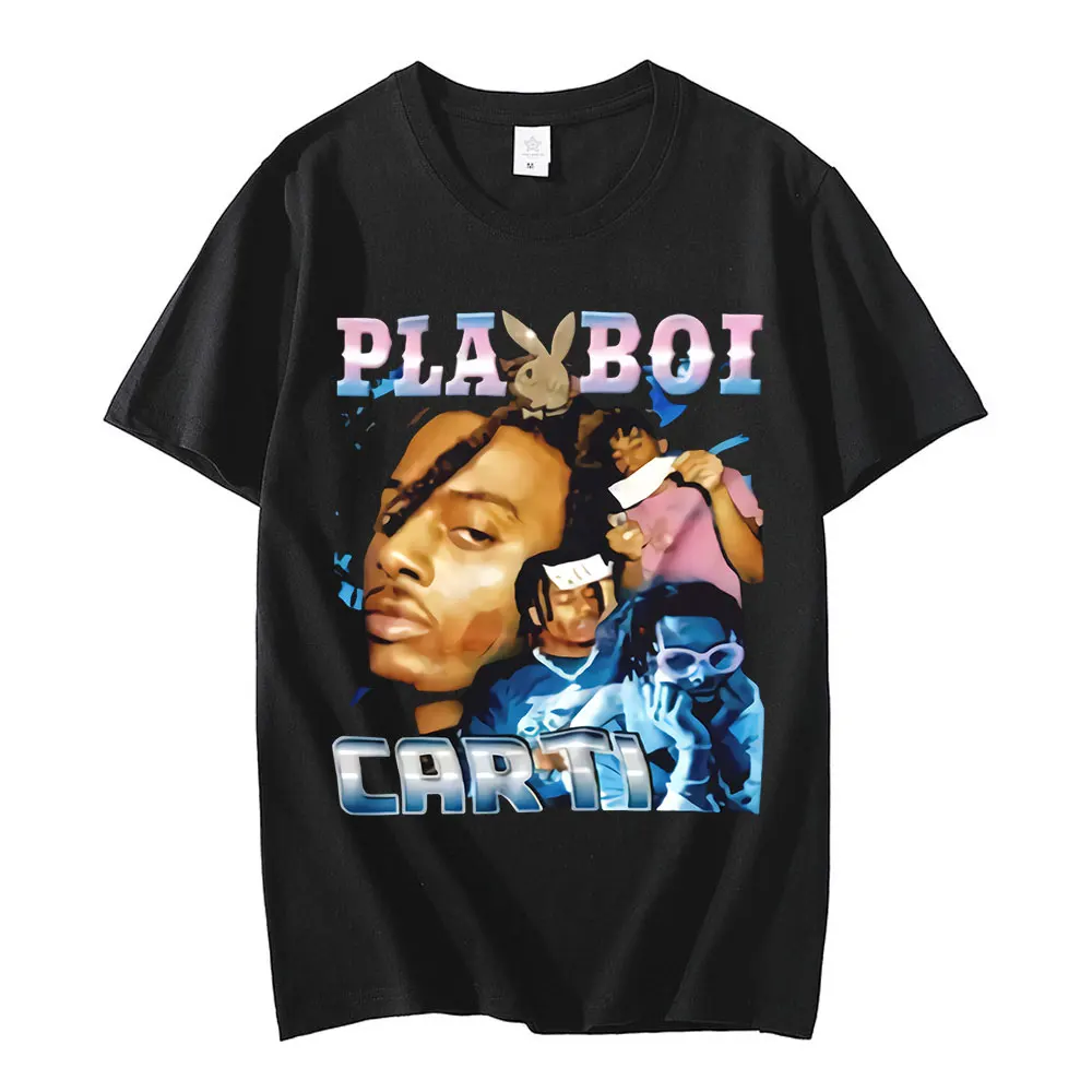 New Playboi Carti T-shirt Graphics Vintage 90s Rap Hip Hop T Shirts Fashion Design Casual T Shirt Tops Hipster Men Clothes Tees
New Playboi Carti T-shirt Graphics Vintage 90s Rap Hip Hop T Shirts Fashion Design Casual T Shirt Tops Hipster Men Clothes Tees
