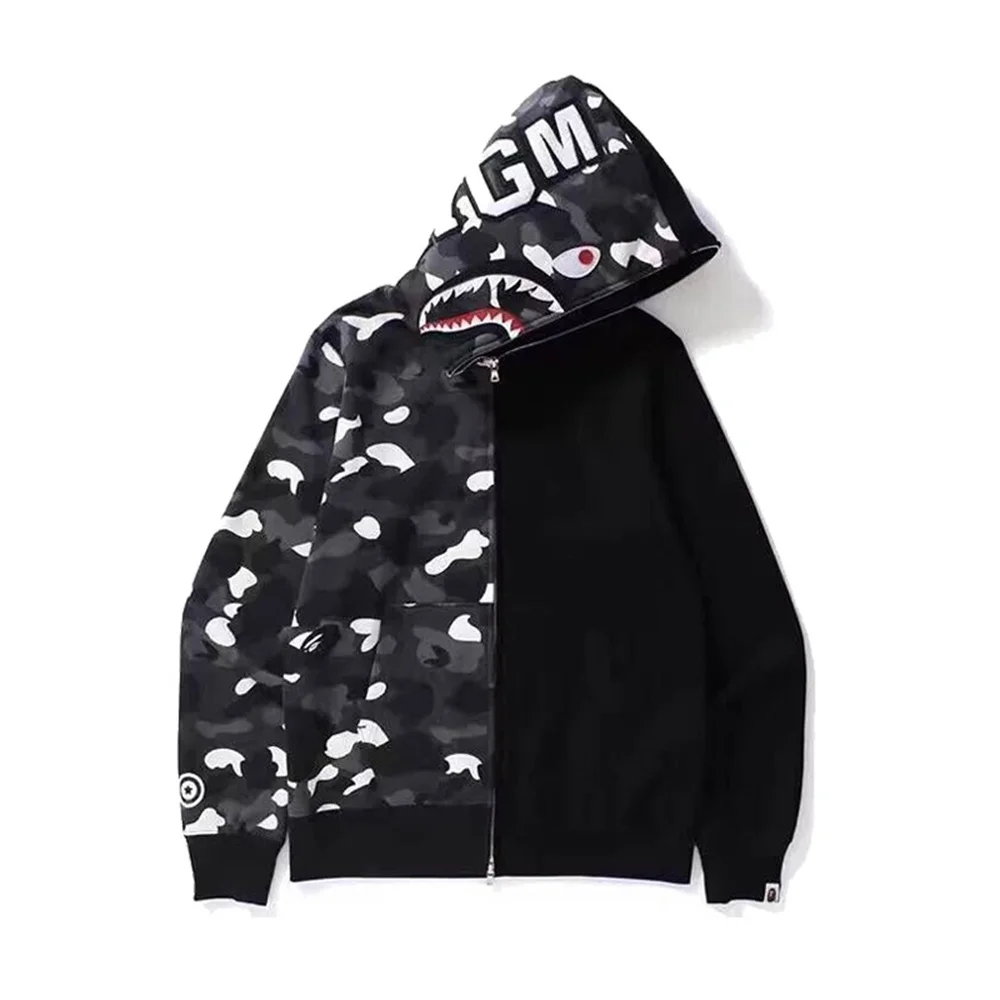 Fashion Camouflage Bape Hoodie Men Women Couples Streetwear Shark Zip Up Pull Hoodies Thin Sunscreen Sudaderas Sweatshirts
Fashion Camouflage Bape Hoodie Men Women Couples Streetwear Shark Zip Up Pull Hoodies Thin Sunscreen Sudaderas Sweatshirts