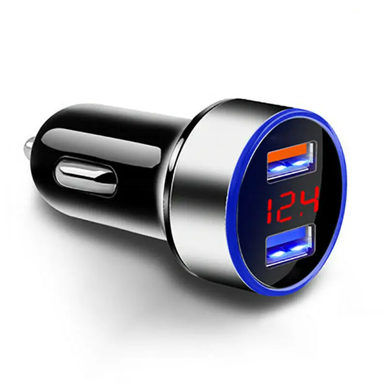 Car Charger 3.1A 12/24V Quick Charge Dual USB Port LED Voltage Display Fast Charging Charger Car Accessories
Car Charger 3.1A 12/24V Quick Charge Dual USB Port LED Voltage Display Fast Charging Charger Car Accessories