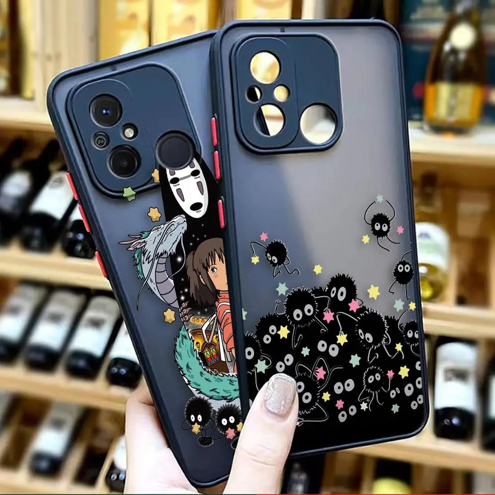 

Matte Phone Case for Redmi A1 K50 K40 GAMING K30 K20 10X 10C 10 9C 9T 9A 9 8 7 PRO 4G 5G Case Funda Anime Spirited Away Totoro