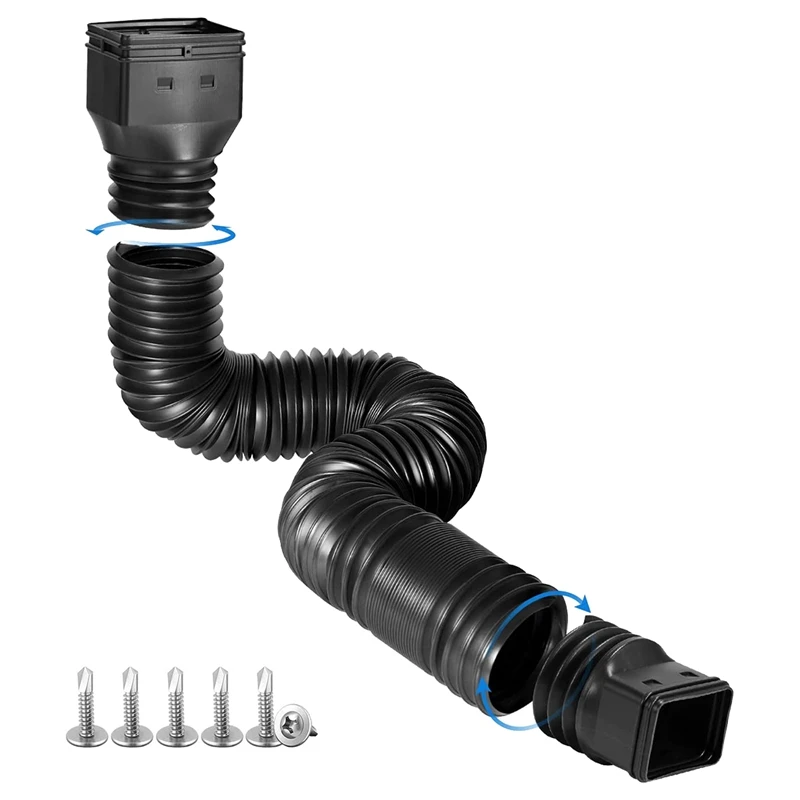 1 Pack Rain Gutter Downspout Extension Flexible Drain Downspout Extender Accessories Extendable From 21 Inch To 60 Inch
1 Pack Rain Gutter Downspout Extension Flexible Drain Downspout Extender Accessories Extendable From 21 Inch To 60 Inch