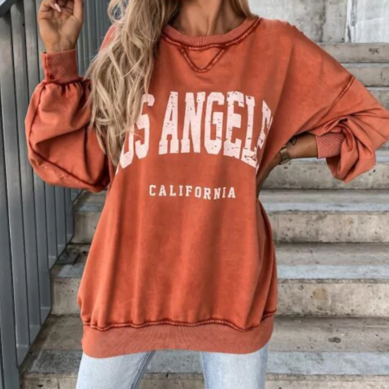 Casual O-neck Long Sleeve Sweatshirts Autumn Fashion Letter Printed Streetwear Pullover Winter Women Elegant Loose Hoodies Tops
Casual O-neck Long Sleeve Sweatshirts Autumn Fashion Letter Printed Streetwear Pullover Winter Women Elegant Loose Hoodies Tops