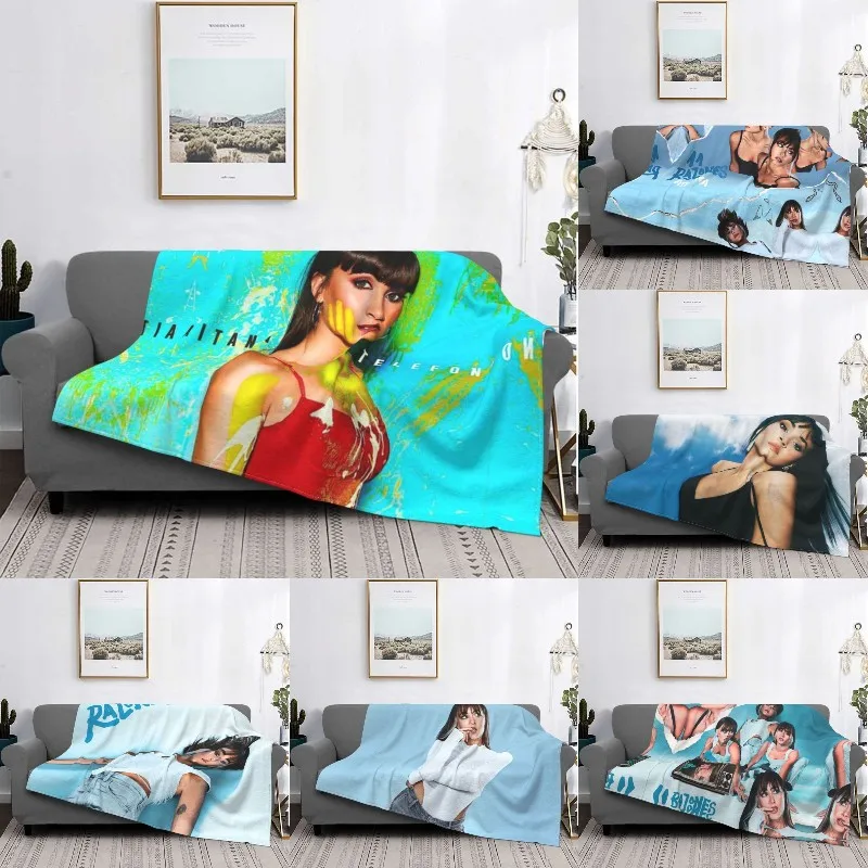 

Aitana Telefone Blanket Warm Fleece Soft Flannel Spanish Singer Music Throw Blankets for Bed Couch Office Autumn