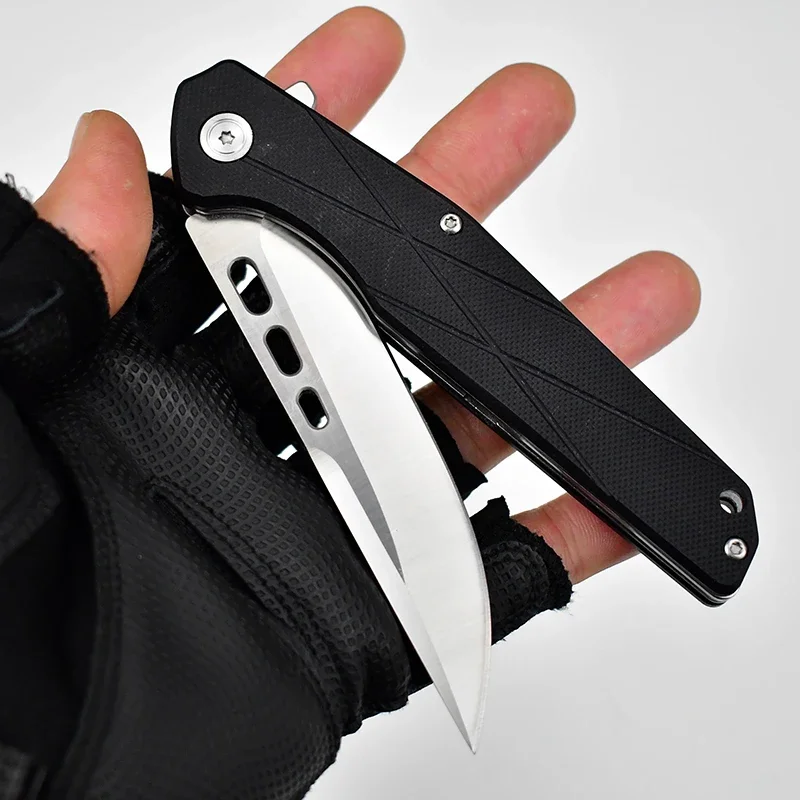 2023 New Folding knife G10 handle 8Cr13Mov steel outdoor hunting cutting self-defens folding blade pocket knives
2023 New Folding knife G10 handle 8Cr13Mov steel outdoor hunting cutting self-defens folding blade pocket knives