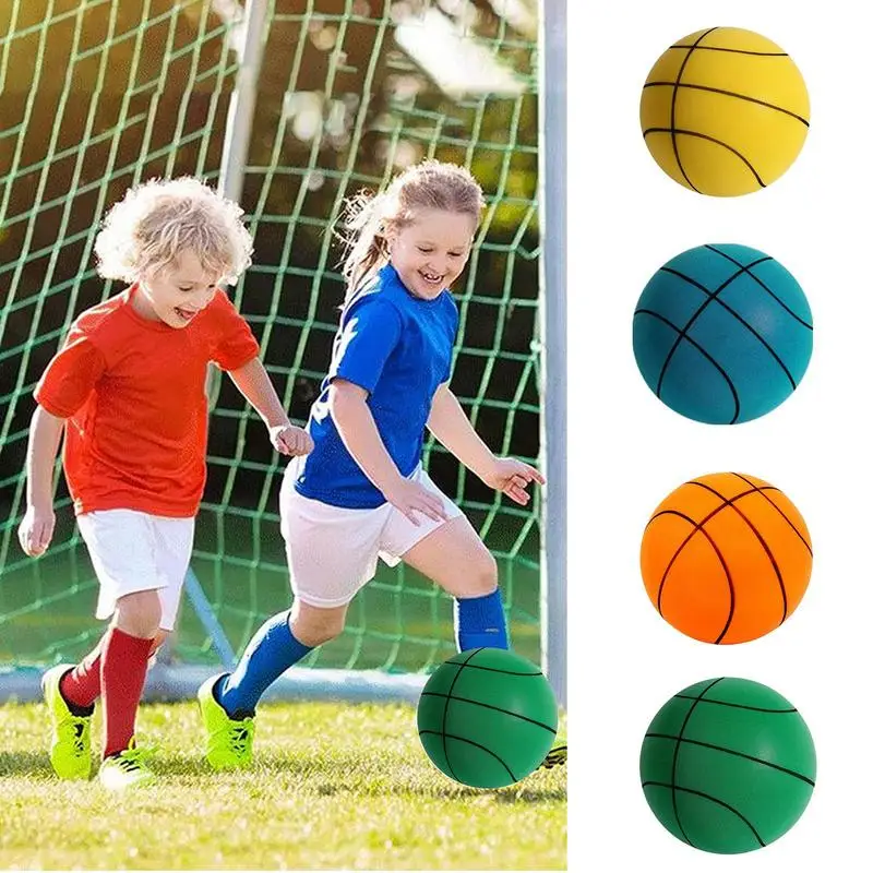 

Тренировочный мяч для баскетбола тихий мяч для тренировок на открытом воздухе мягкий Молодежный тихий мягкий надувной спортивный мяч для детей