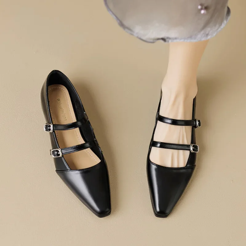 Brand women's shoes pointed Mary Jane shoes women's summer flats shallow mouth chunky single shoes large size women's shoes
Brand women's shoes pointed Mary Jane shoes women's summer flats shallow mouth chunky single shoes large size women's shoes